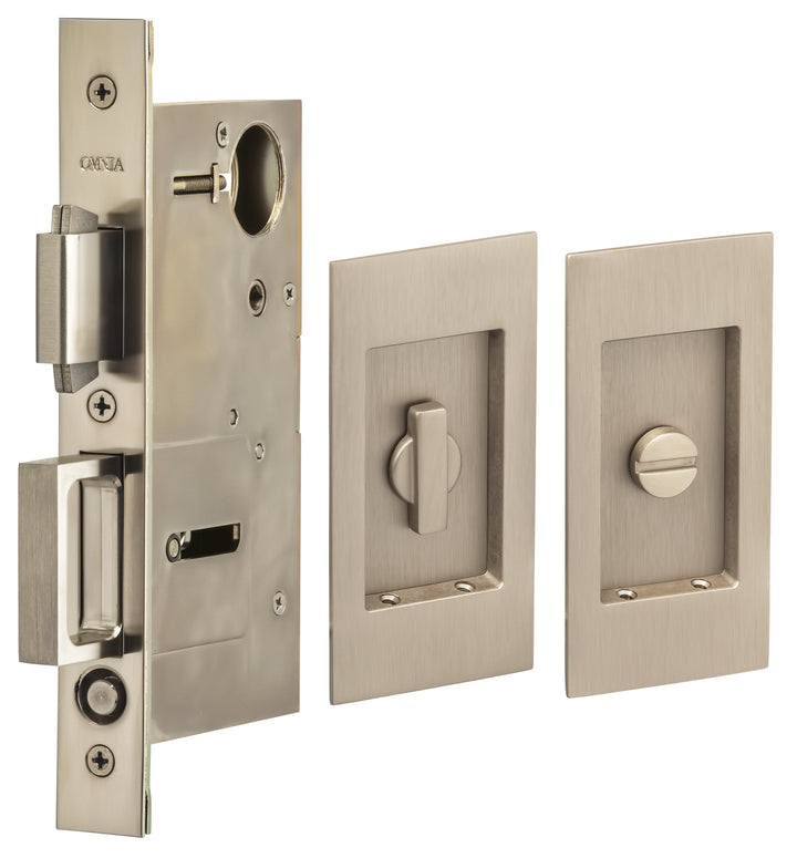 Banbury Lane - Modern Compact Pocket Door Mortise Privacy Kit