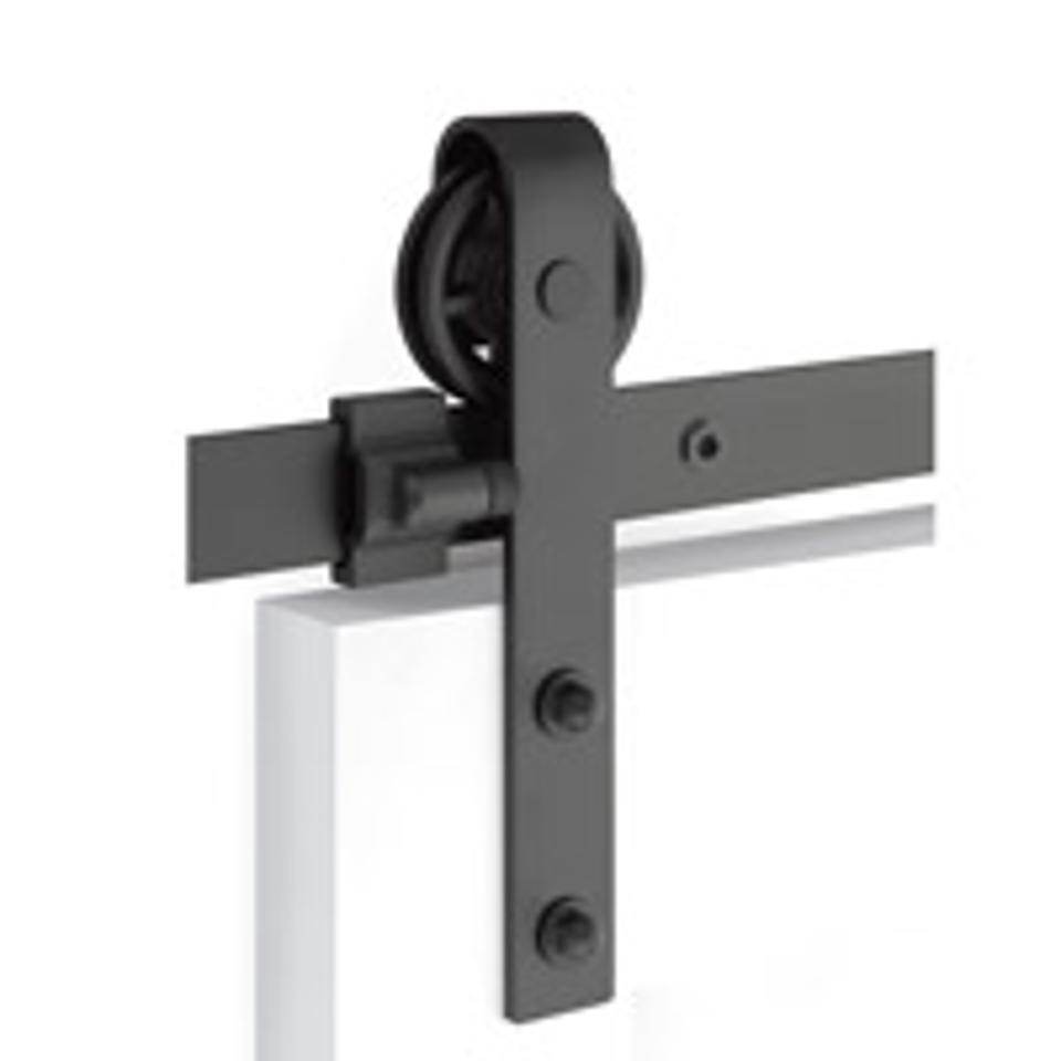 EMTEK - Barn Door Track - Face Mount - Stainless Steel