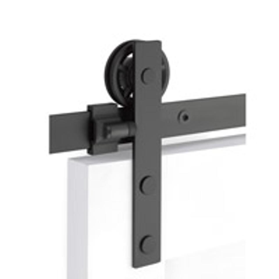 EMTEK - Barn Door Track - Face Mount - Stainless Steel